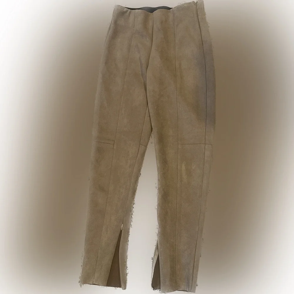 Zara Faux Suede Leggings - Picture 1 of 7